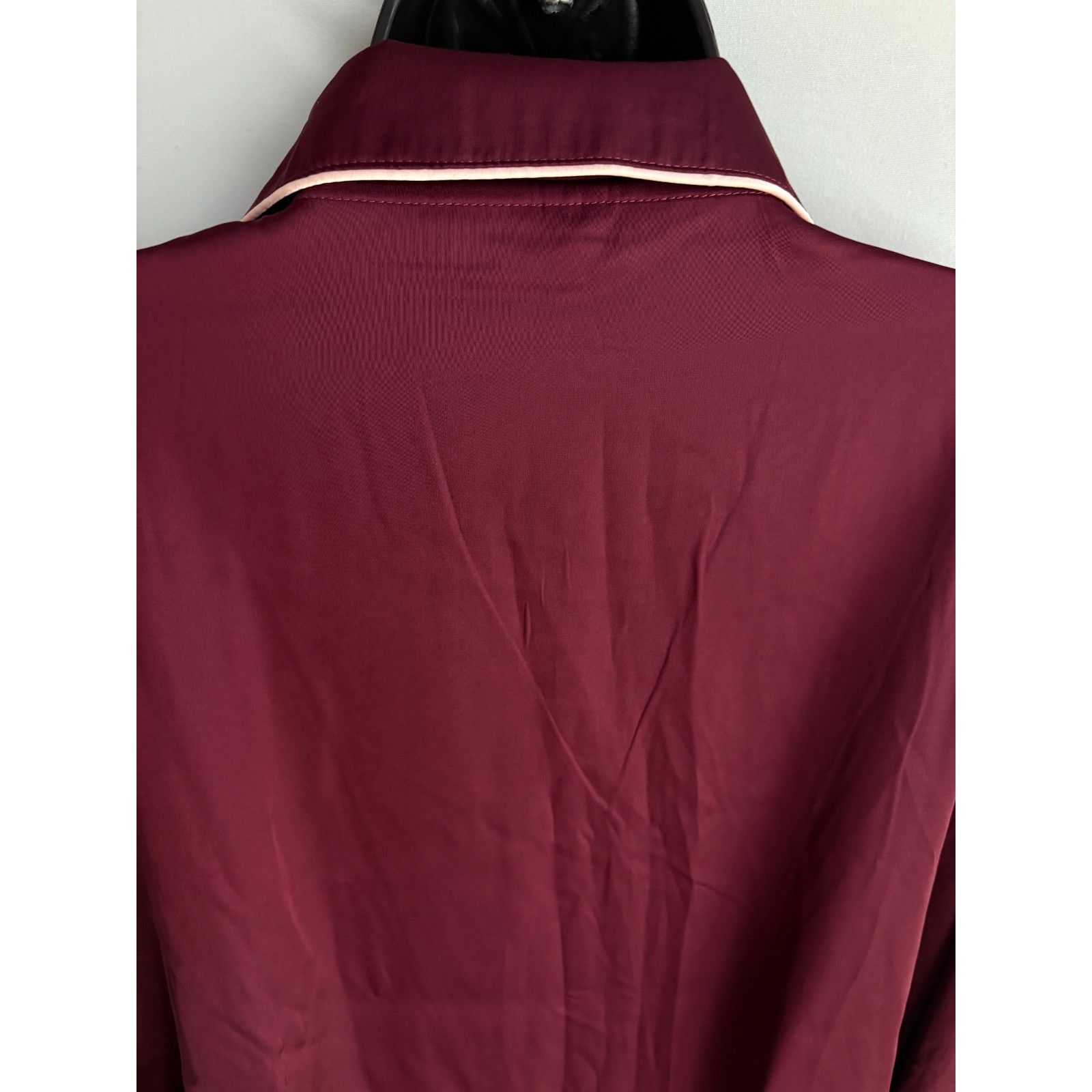 Bare Necessities Nwt Burgundy The Washed Satin Sleepshirt Pajamas Classy 2xl Xxl — image 6 of 8